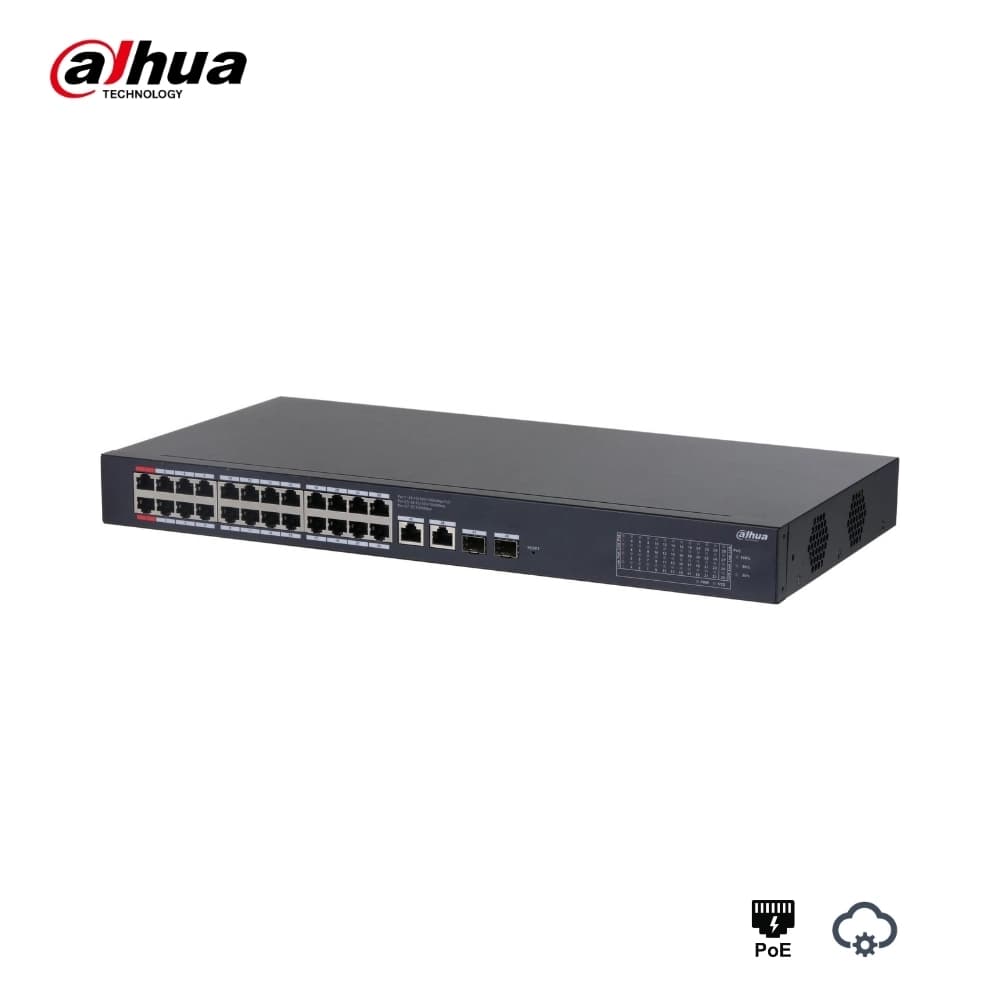 Dahua CS4228-24GT-375 24 Port Gigabit PoE Switch - Image 1