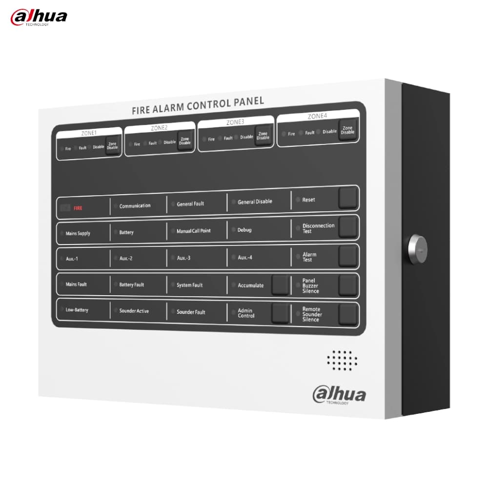 Dahua HY-C102-4 4 Bölgeli Konvansiyonel Yangın Alarm Paneli - Image 1