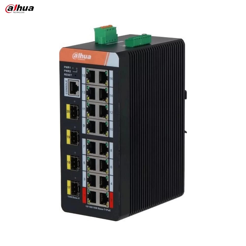 Dahua IS4420-16GT-240 16 Port Endustriyel Gigabit Switch - Image 1