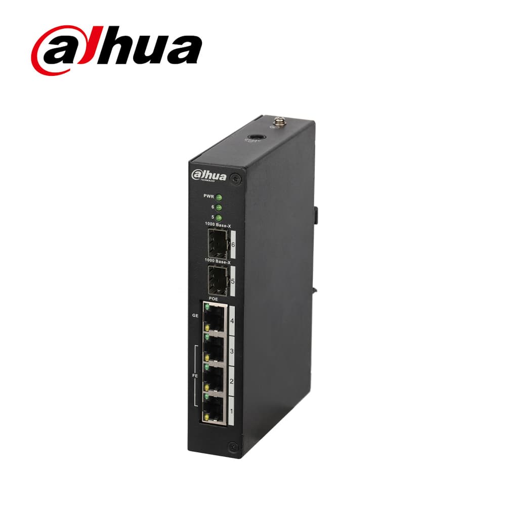 Dahua PFS3206-4P-96 4 Port Endustriyel PoE Switch - Image 1