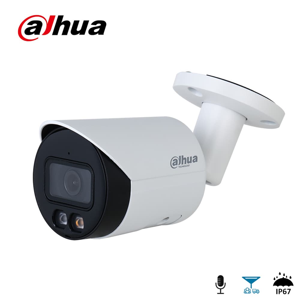 Dahua IPC-HFW2449S-S-IL-0280B 4MP Sesli IP Bullet Kamera - Image 1