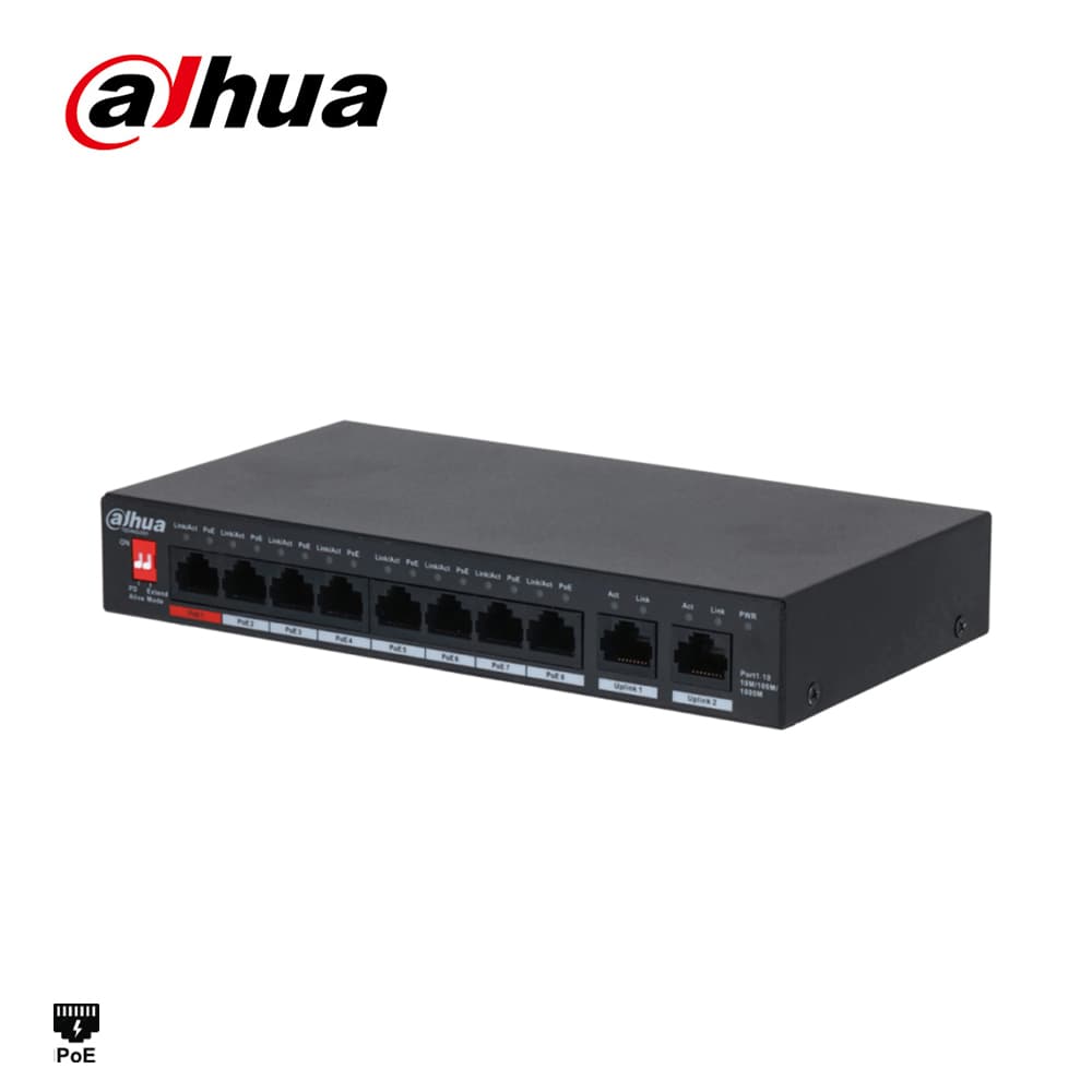 Dahua PFS3010-8GT-96 8 Port Gigabit PoE Switch - Image 1