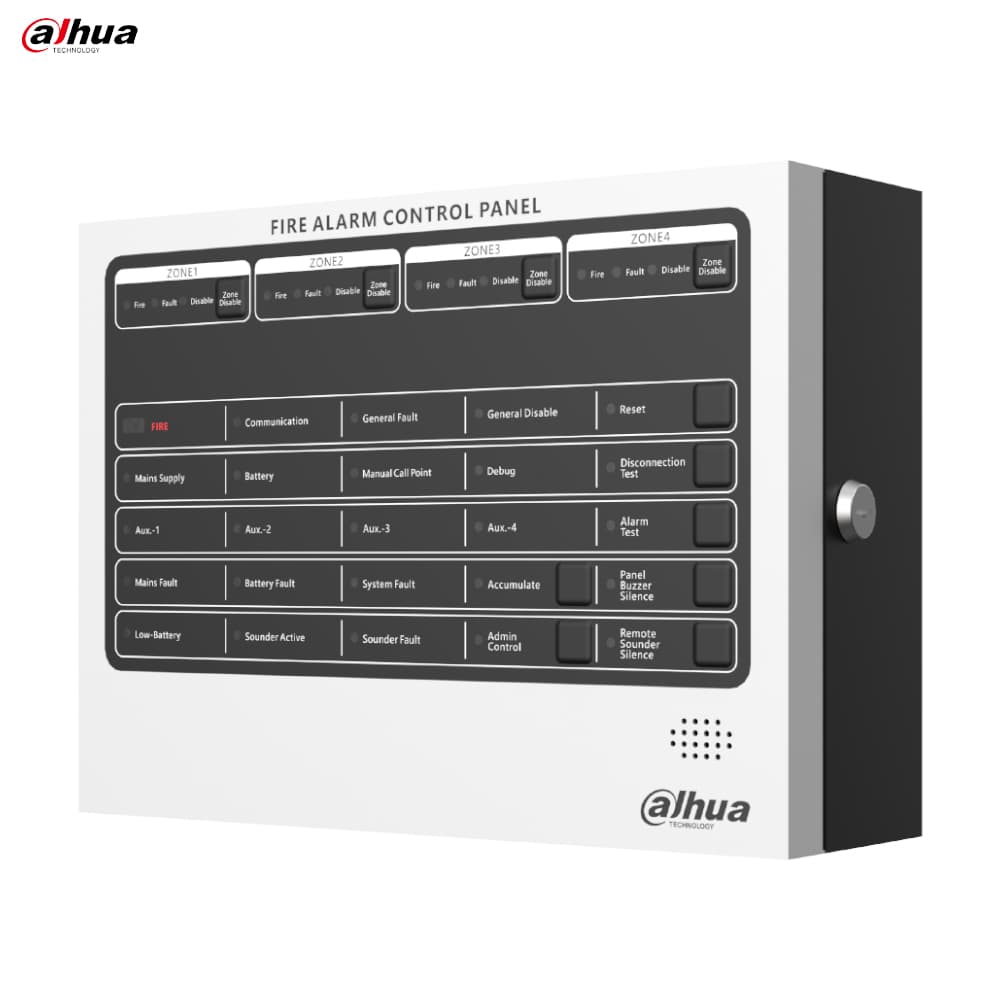 Dahua HY-C102-4 4 Bölgeli Konvansiyonel Yangın Alarm Paneli - Image 1